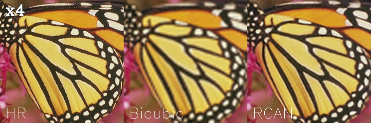 Comparing Bicubic upscaling against the models x4 upscaling on Set5 Image 2 Comparing Bicubic upscaling against the models x4 upscaling on Set5 Image 2