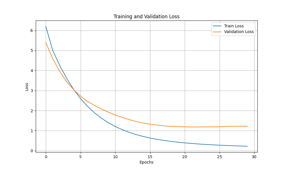 Training and Validation Loss Curve